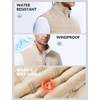 image:imagebaleaf Mens Puffer Vest Golf Outerwear Winter Packable Lightweight WarmKhaki