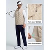 image:imagebaleaf Mens Puffer Vest Golf Outerwear Winter Packable Lightweight WarmKhaki