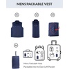 image:imagebaleaf Mens Puffer Vest Golf Outerwear Winter Packable Lightweight WarmNavy Blue