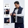 image:imagebaleaf Mens Puffer Vest Golf Outerwear Winter Packable Lightweight WarmNavy Blue