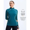 image:imagebaleaf MoistureWicking Long Sleeve Shirts for Women Thermal Snow TopsBlue