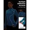 image:imagebaleaf MoistureWicking Long Sleeve Shirts for Women Thermal Snow TopsBlue