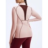 image:imagebaleaf MoistureWicking Long Sleeve Shirts for Women Thermal Snow TopsLight Pink