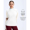 image:imagebaleaf MoistureWicking Long Sleeve Shirts for Women Thermal Snow TopsWhite
