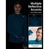 image:imagebaleaf Quarter Zip Long Sleeve Shirts for Women Snow Thermal TopsBlue