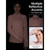 image:imagebaleaf Quarter Zip Long Sleeve Shirts for Women Snow Thermal TopsLight Pink