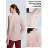 image:imagebaleaf Quarter Zip Long Sleeve Shirts for Women Snow Thermal TopsLight Pink