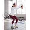 image:imagebaleaf Quarter Zip Long Sleeve Shirts for Women Snow Thermal TopsWhite