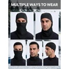 image:imagebaleaf Ski Mask Water Resistant Balaclava Face Mask MenBlack