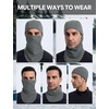 image:imagebaleaf Ski Mask Water Resistant Balaclava Face Mask MenDark Gray