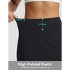 image:imagebaleaf Womens 17 Golf Skorts Skirts High Waisted 3 PocketsBlack