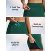 image:imagebaleaf Womens 17 Golf Skorts Skirts High Waisted 3 PocketsDark Green