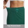 image:imagebaleaf Womens 17 Golf Skorts Skirts High Waisted 3 PocketsDark Green