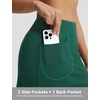 image:imagebaleaf Womens 17 Golf Skorts Skirts High Waisted 3 PocketsDark Green