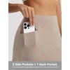 image:imagebaleaf Womens 17 Golf Skorts Skirts High Waisted 3 PocketsKhaki