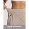 image:imagebaleaf Womens 17 Golf Skorts Skirts High Waisted 3 PocketsKhaki