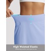 image:imagebaleaf Womens 17 Golf Skorts Skirts High Waisted 3 PocketsLight Blue