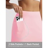 image:imagebaleaf Womens 17 Golf Skorts Skirts High Waisted 3 PocketsLight Pink