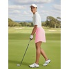 image:imagebaleaf Womens 17 Golf Skorts Skirts High Waisted 3 PocketsLight Pink