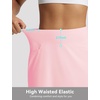 image:imagebaleaf Womens 17 Golf Skorts Skirts High Waisted 3 PocketsLight Pink