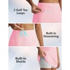 image:imagebaleaf Womens 17 Golf Skorts Skirts High Waisted 3 PocketsLight Pink