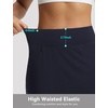 image:imagebaleaf Womens 17 Golf Skorts Skirts High Waisted 3 PocketsNavy Blue