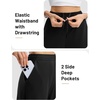 image:imagebaleaf Womens 27 Barrel Fleece Lined Pants Winter Warm Pants Wide LegBlack