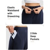 image:imagebaleaf Womens 27 Barrel Fleece Lined Pants Winter Warm Pants Wide LegNavy Blue