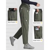 image:imagebaleaf Womens Fleece Lined Barrel Hiking Pants LightweightArmy Green