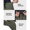 image:imagebaleaf Womens Fleece Lined Barrel Hiking Pants LightweightArmy Green