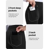 image:imagebaleaf Womens Fleece Lined Golf Pants Waterproof 4 PocketsBlack