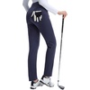 image:imagebaleaf Womens Fleece Lined Golf Pants Waterproof 4 PocketsNavy Blue