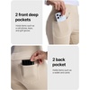 image:imagebaleaf Womens Fleece Lined Golf Pants Waterproof 4 PocketsPale Khaki