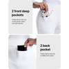 image:imagebaleaf Womens Fleece Lined Golf Pants Waterproof 4 PocketsWhite