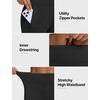 image:imagebaleaf Womens Fleece Lined Joggers with Zipper PocketsBlack