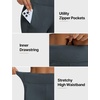 image:imagebaleaf Womens Fleece Lined Joggers with Zipper PocketsDark Gray