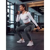 image:imagebaleaf Womens Fleece Lined Joggers with Zipper PocketsDark Gray