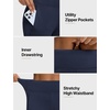 image:imagebaleaf Womens Fleece Lined Joggers with Zipper PocketsNavy Blue