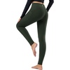image:imagebaleaf Womens Fleece Lined Leggings Thermal Warm Tights Cold WeatherArmy Green