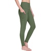 image:imagebaleaf Womens Fleece Lined Leggings Thermal Warm Tights Cold WeatherArmy Green