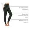 image:imagebaleaf Womens Fleece Lined Leggings Thermal Warm Tights Cold WeatherArmy Green