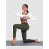 image:imagebaleaf Womens Fleece Lined Leggings Thermal Warm Tights Cold WeatherArmy Green