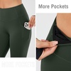 image:imagebaleaf Womens Fleece Lined Leggings Thermal Warm Tights Cold WeatherArmy Green