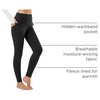 image:imagebaleaf Womens Fleece Lined Leggings Thermal Warm Tights Cold WeatherBlack