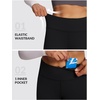 image:imagebaleaf Womens Fleece Lined Leggings Thermal Warm Tights Cold WeatherBlack