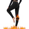 image:imagebaleaf Womens Fleece Lined Leggings Thermal Warm Tights Cold WeatherBlack