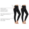 image:imagebaleaf Womens Fleece Lined Leggings Thermal Warm Tights Cold WeatherBlackblack