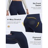 image:imagebaleaf Womens Fleece Lined Leggings Thermal Warm Tights Cold WeatherBluethickened