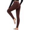 image:imagebaleaf Womens Fleece Lined Leggings Thermal Warm Tights Cold WeatherBrown