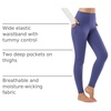 image:imagebaleaf Womens Fleece Lined Leggings Thermal Warm Tights Cold WeatherClassic Navy